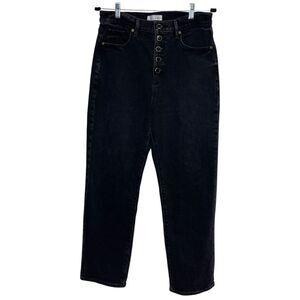 Loft The 90’s Straight Black High-Waisted Jeans Size 8/29